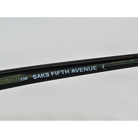 SAKS FIFTH AVENUE SAKS261 0807 Eyeglasses Frame 135 Black/Green FRAMES ONLY!! - Picture 8 of 11